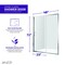 Anzzi 48 in. x 72 in. H Sliding Framed Shower Door in Polished Chrome w/ Tsunami Guard Tempered Glass SD-AZ052-01CH - alternate 6
